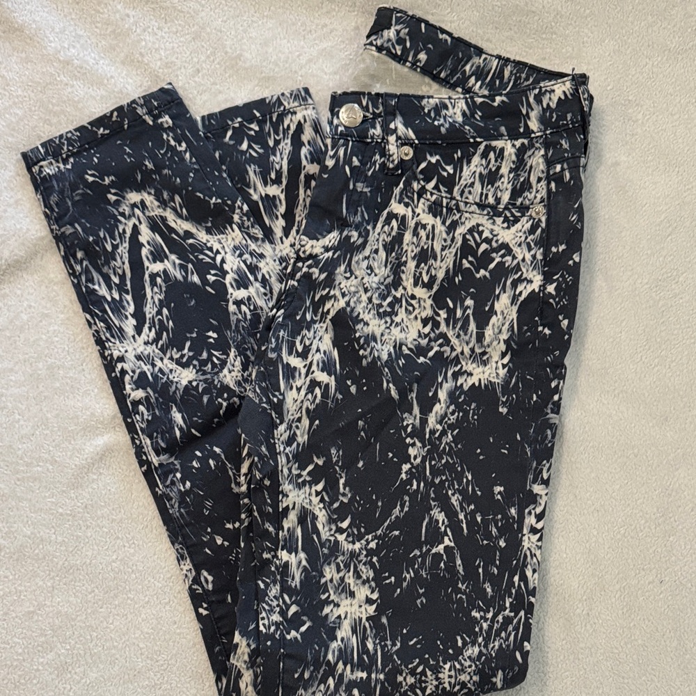 Bebe Monochrome Patterned Pants - image 1